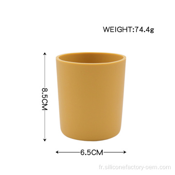 Tasse de bébé en silicone étanche en silicone